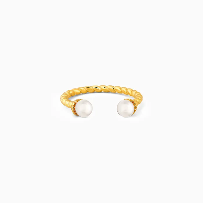 Golden True to Pearl Ring