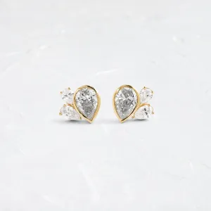Grand Littlefall Studs, Pear Cut, 2ctw. Lab-Grown Diamonds