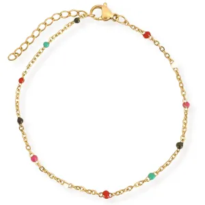 Gwen Colorful Dainty Enamel Beaded Bracelet