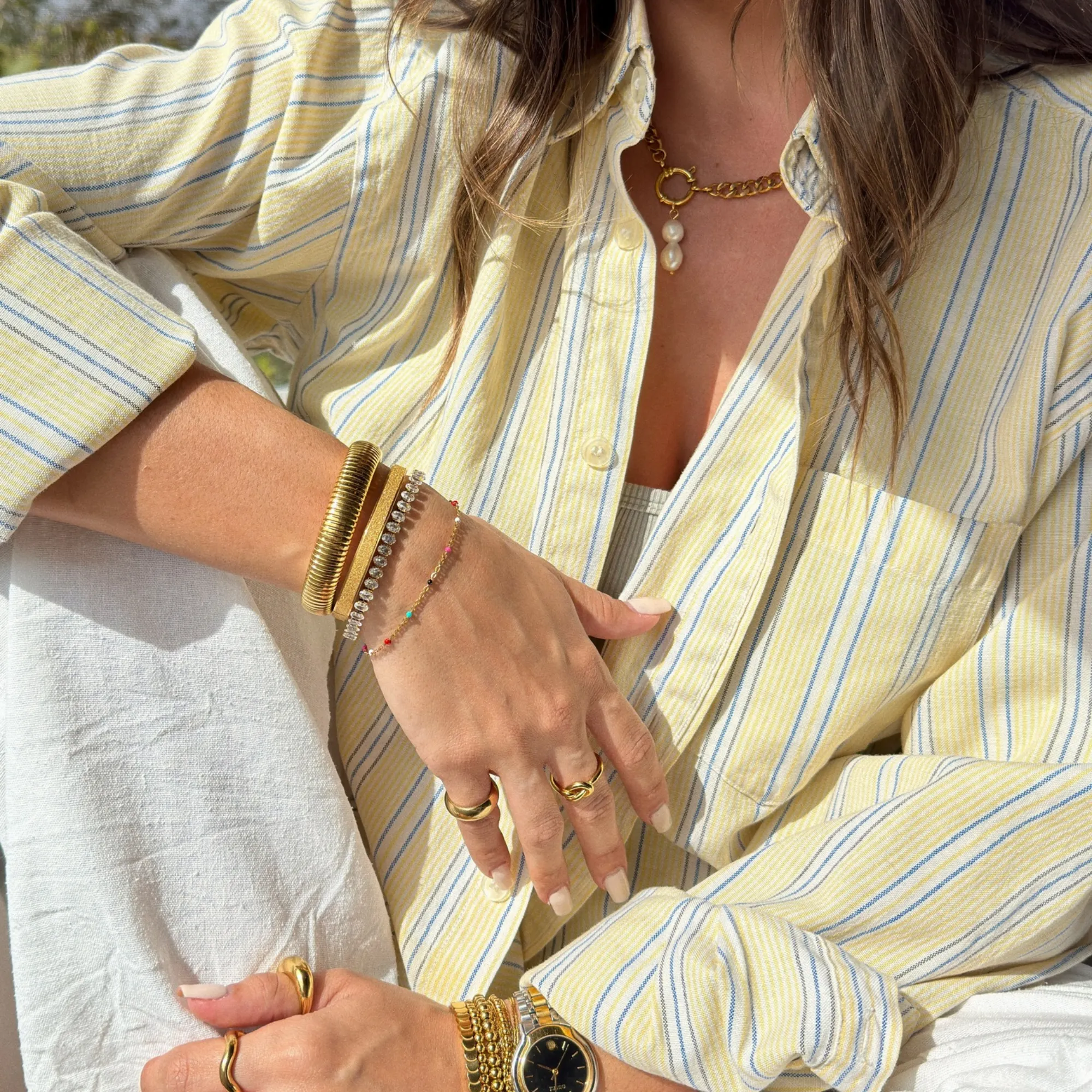 Gwen Colorful Dainty Enamel Beaded Bracelet