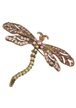 Hot Tomato Dragonfly Grande Brooch