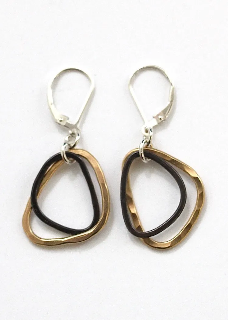J&I Jewelry | OX Sterling Grooved Drop Earring