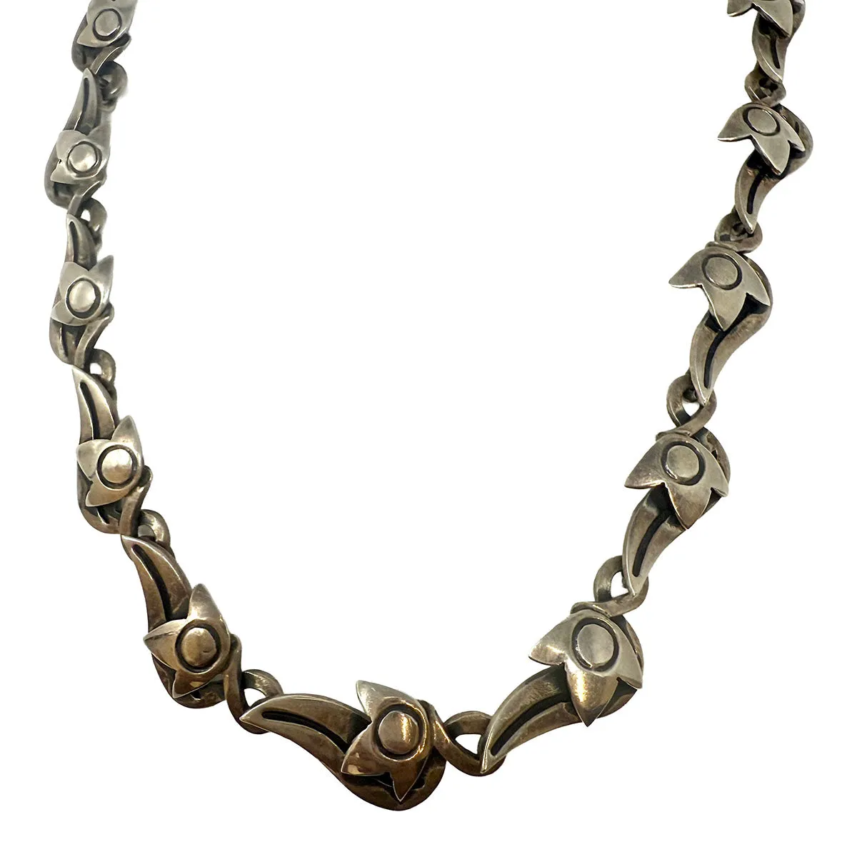 Jose Luis Flores Taxco Rare Sterling Silver Necklace