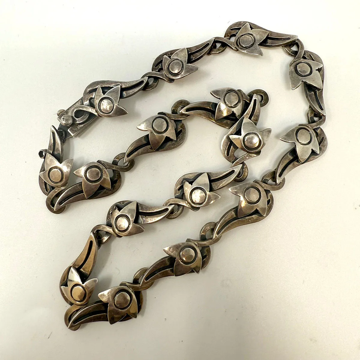 Jose Luis Flores Taxco Rare Sterling Silver Necklace