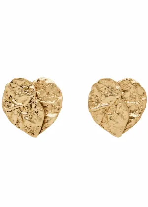 Julie Cohn | Broken Heart Bronze Post Earring