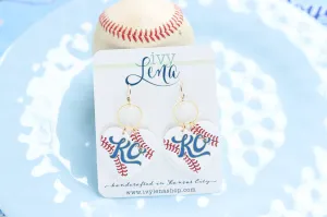 KC Baseball Earrings