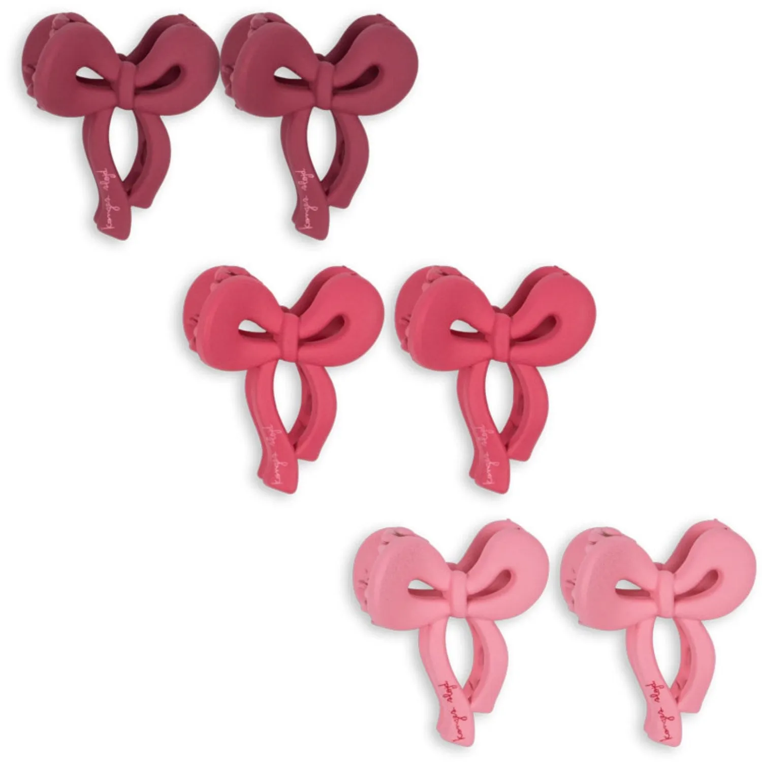 Konges Sl?jd Pink Mix 6 Pack Mini Bow Hair Clip