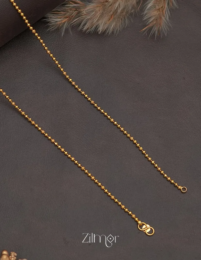 KY1011355 - Gold Toned pair Anklet