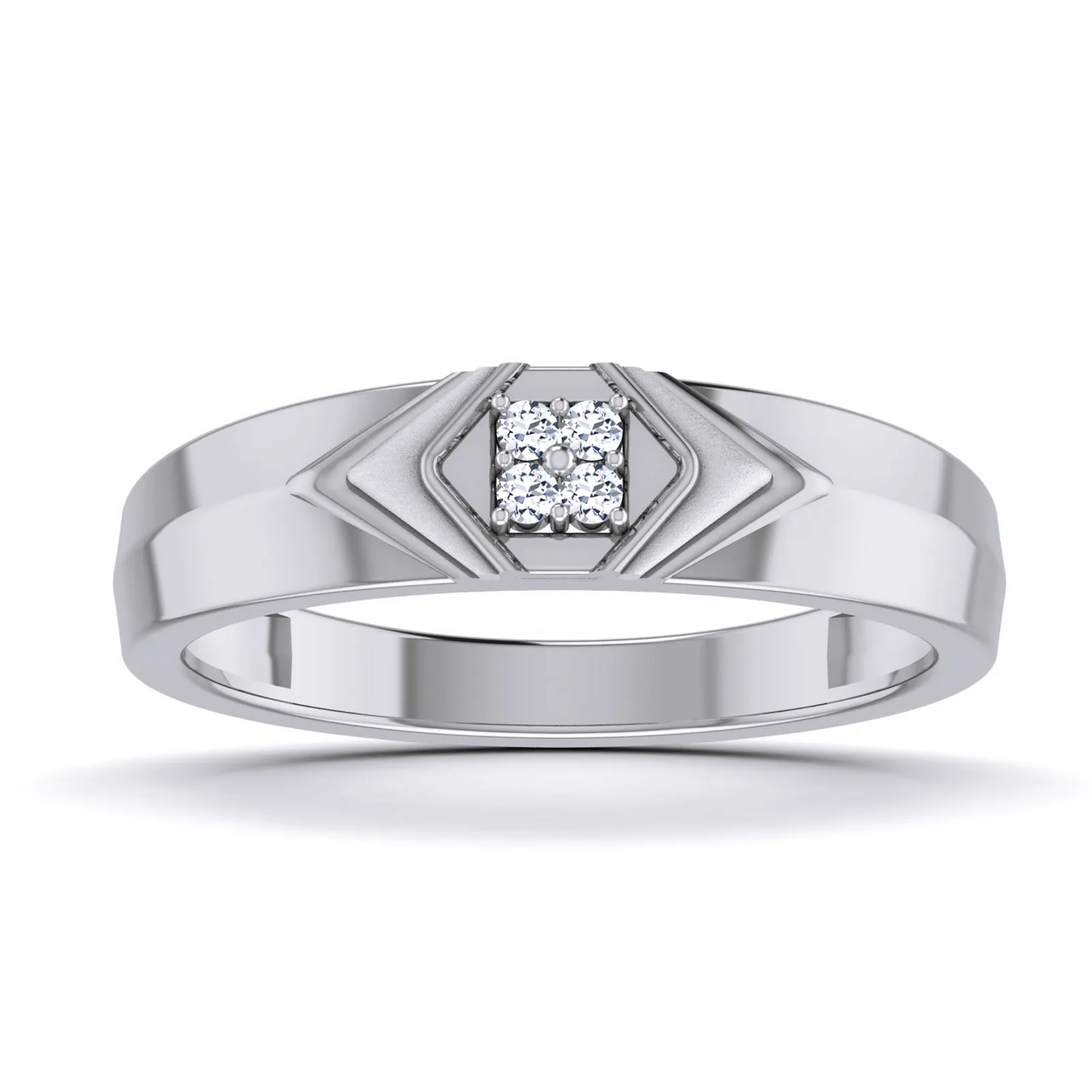 Lab Diamond Men's 14K Gold Ring