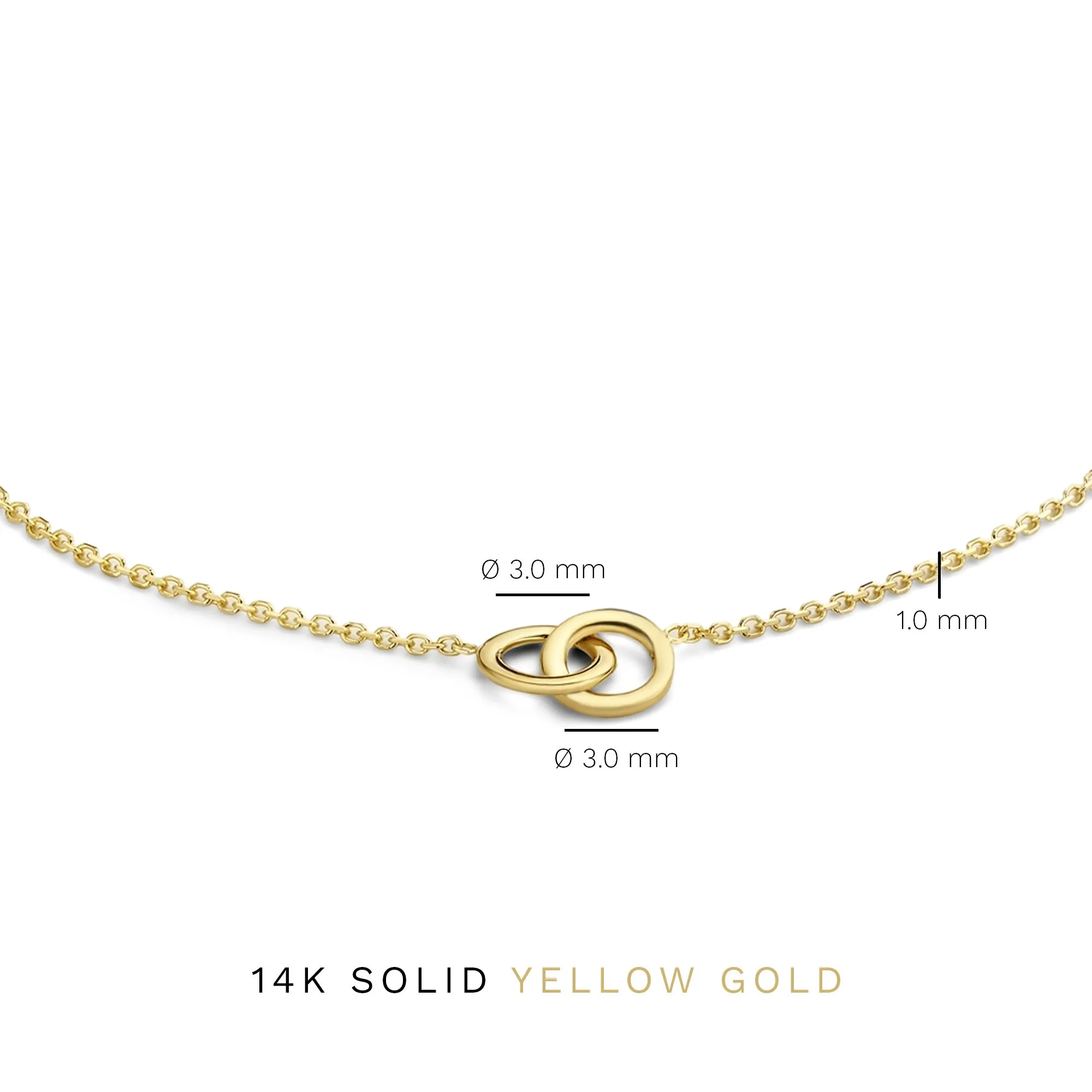 Le Marais Zo?? 14 karat gold bracelet with rings