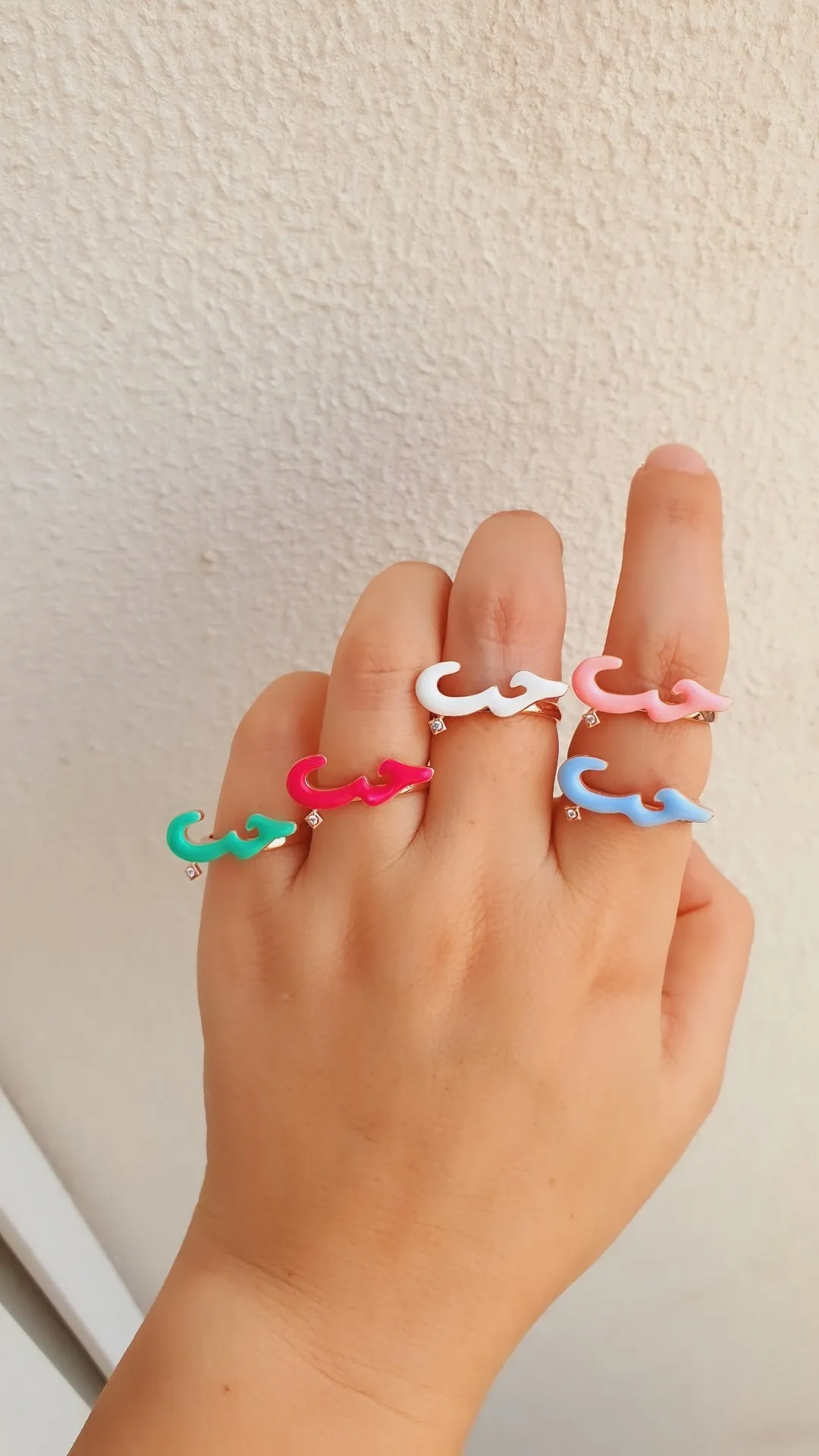 Light Pink Adjustable Hob Ring in 925 Sterling Silver