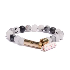 Matte Tourmaline Quartz Intention Bracelet