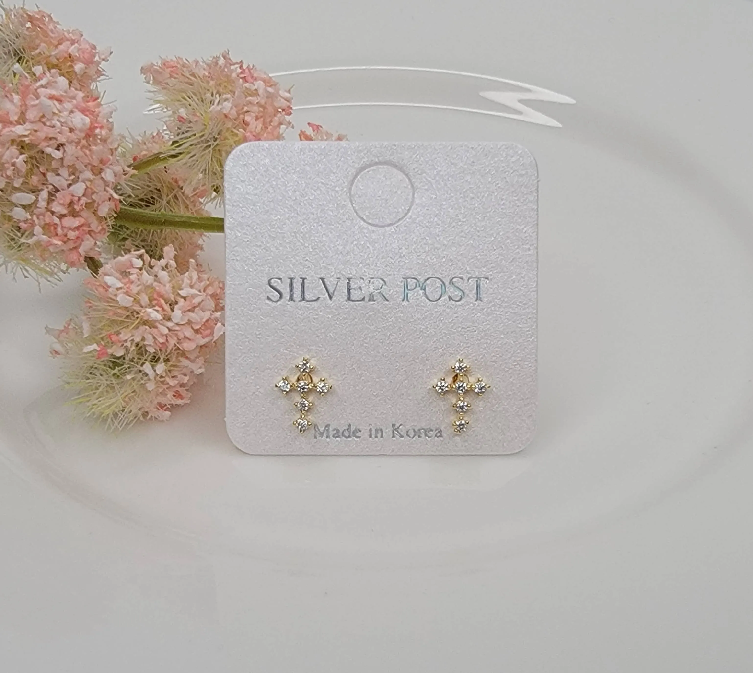 Mini Cross Earrings