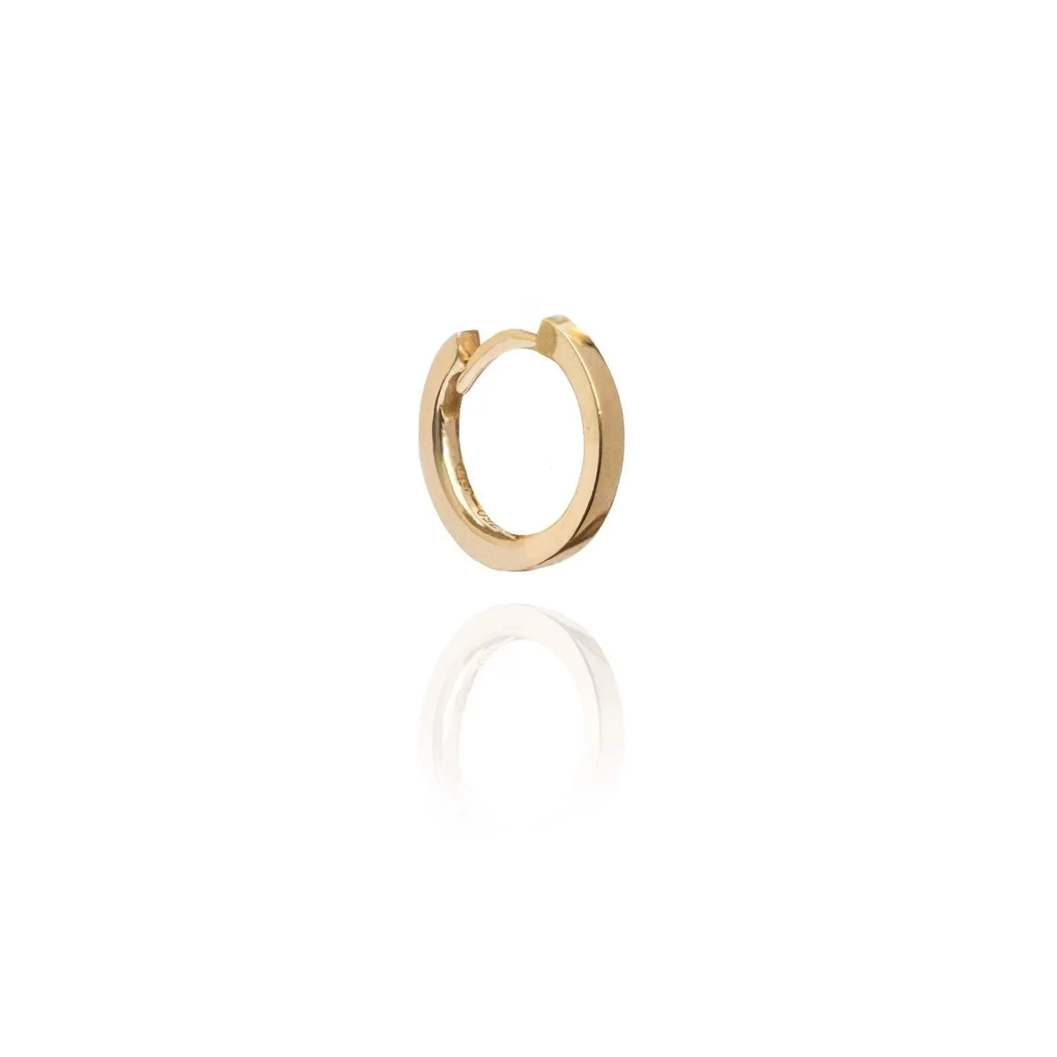 Mini Plain Creole Mono 18k gold - Sold by piece