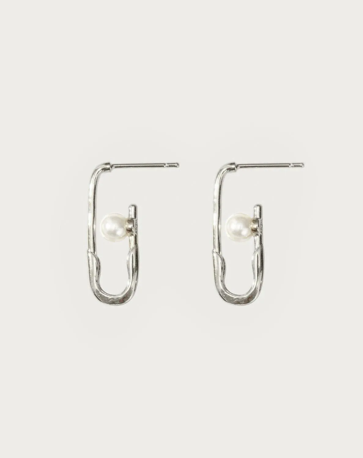Mini Safety Pin Earrings