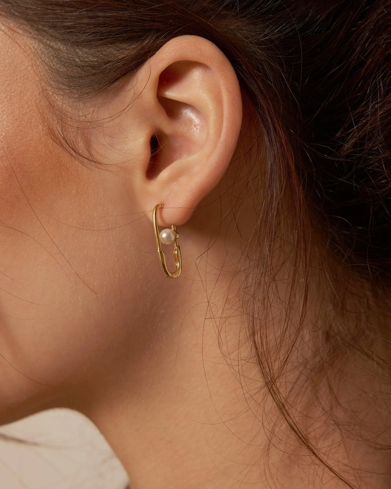 Mini Safety Pin Earrings