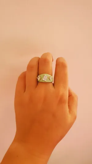 Mint Alvin Ring - 925 Sterling Silver
