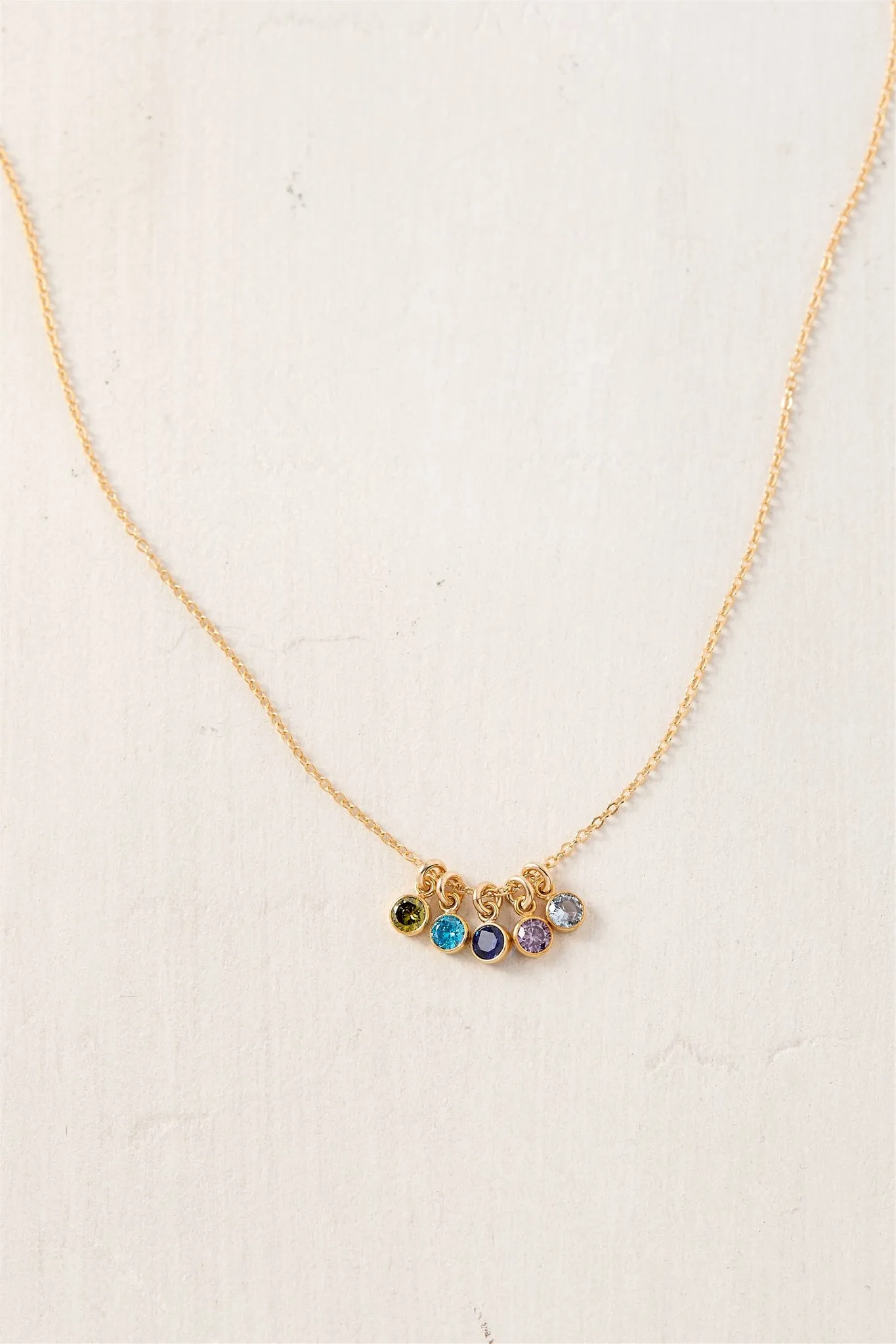 Multi Birthstone Necklace
