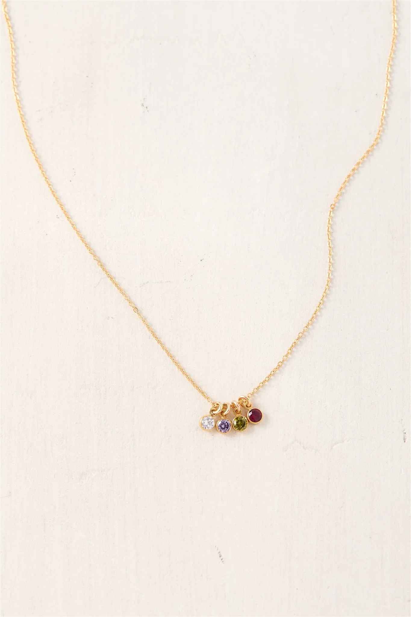 Multi Birthstone Necklace