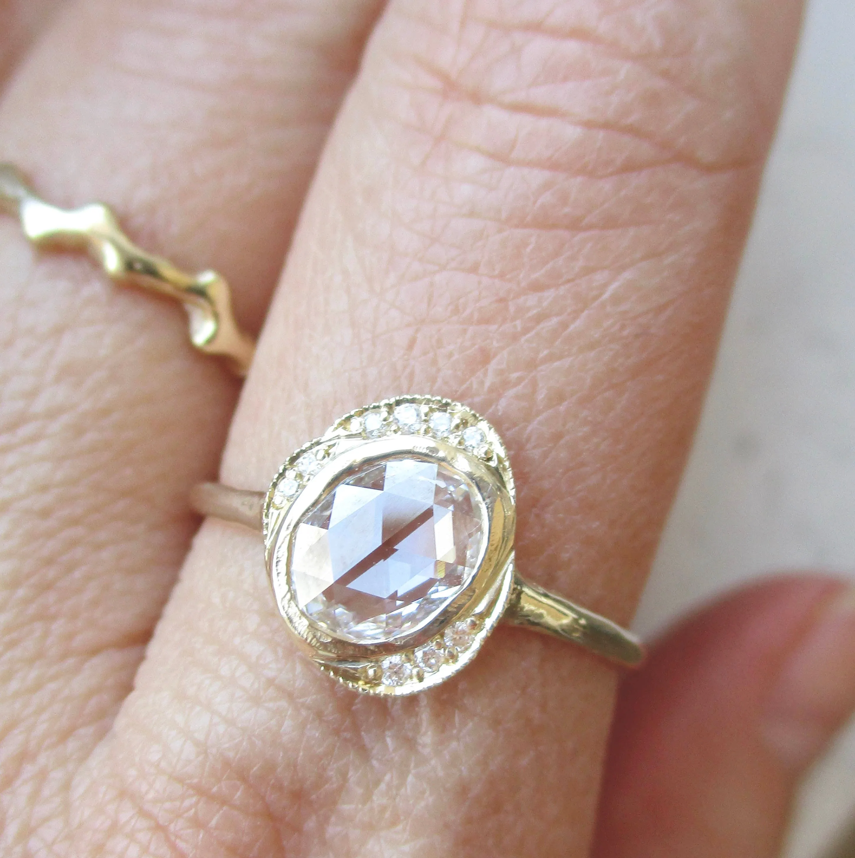 Oasis Rosecut Diamond Ring