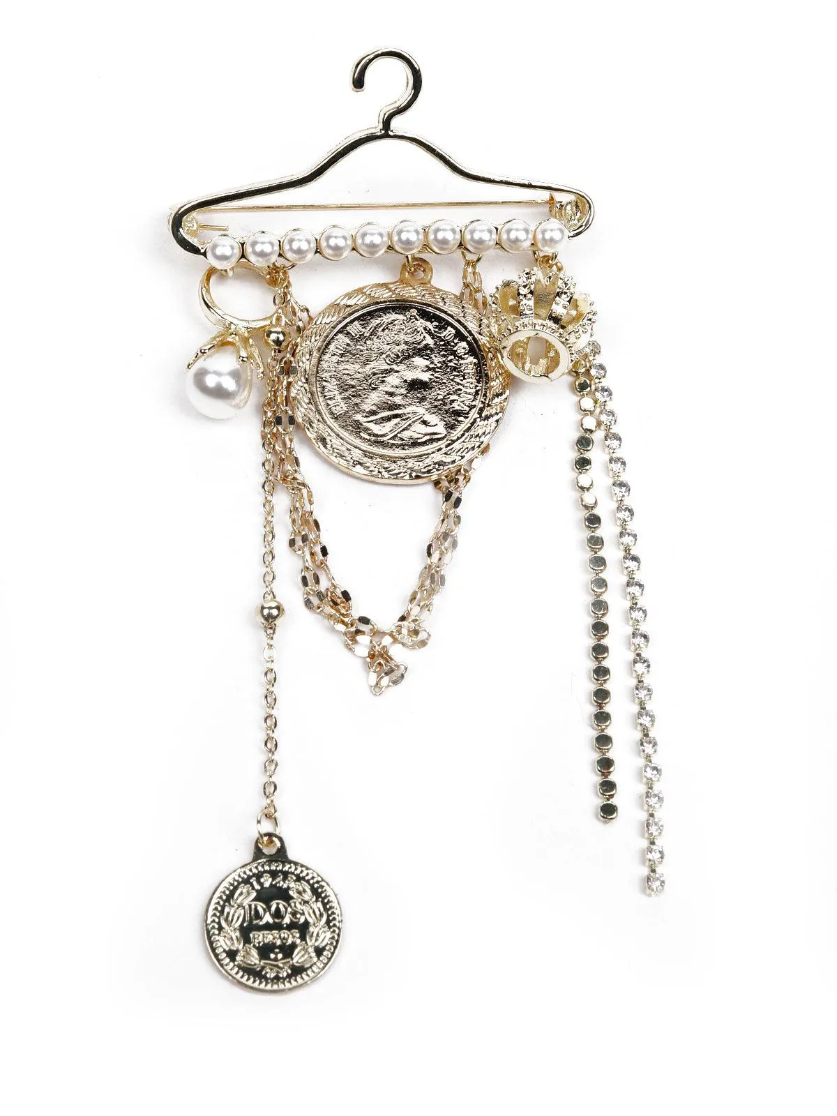 Odette Women Gold Metal Brooch