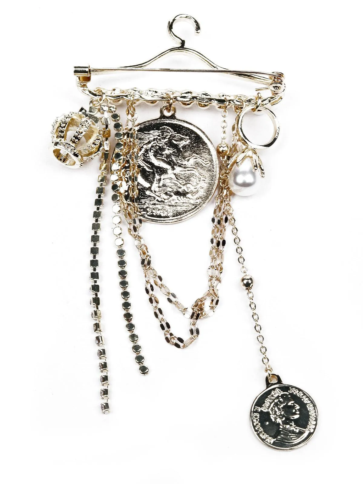 Odette Women Gold Metal Brooch