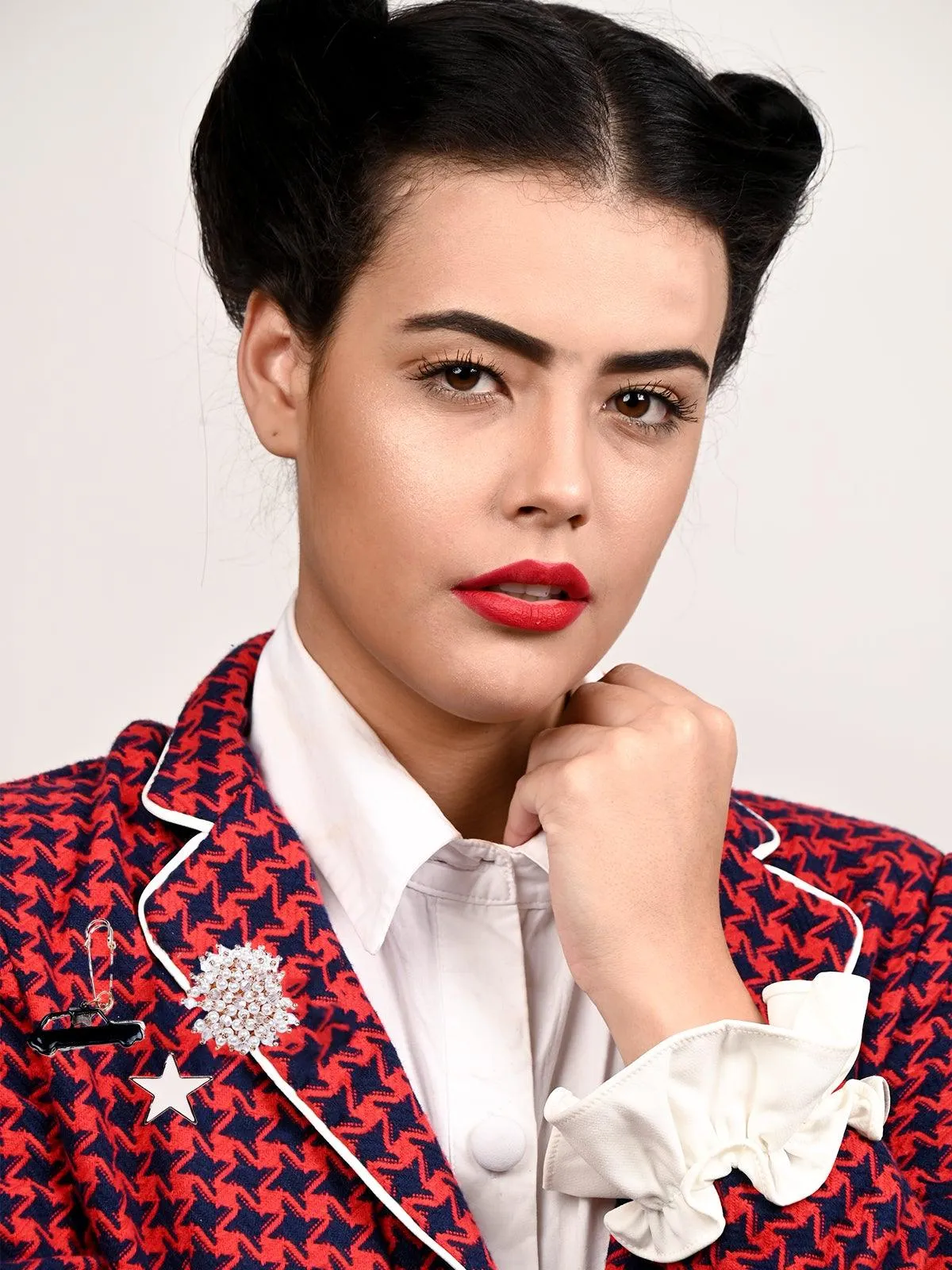 Odette Women Multicolour Metal Brooch