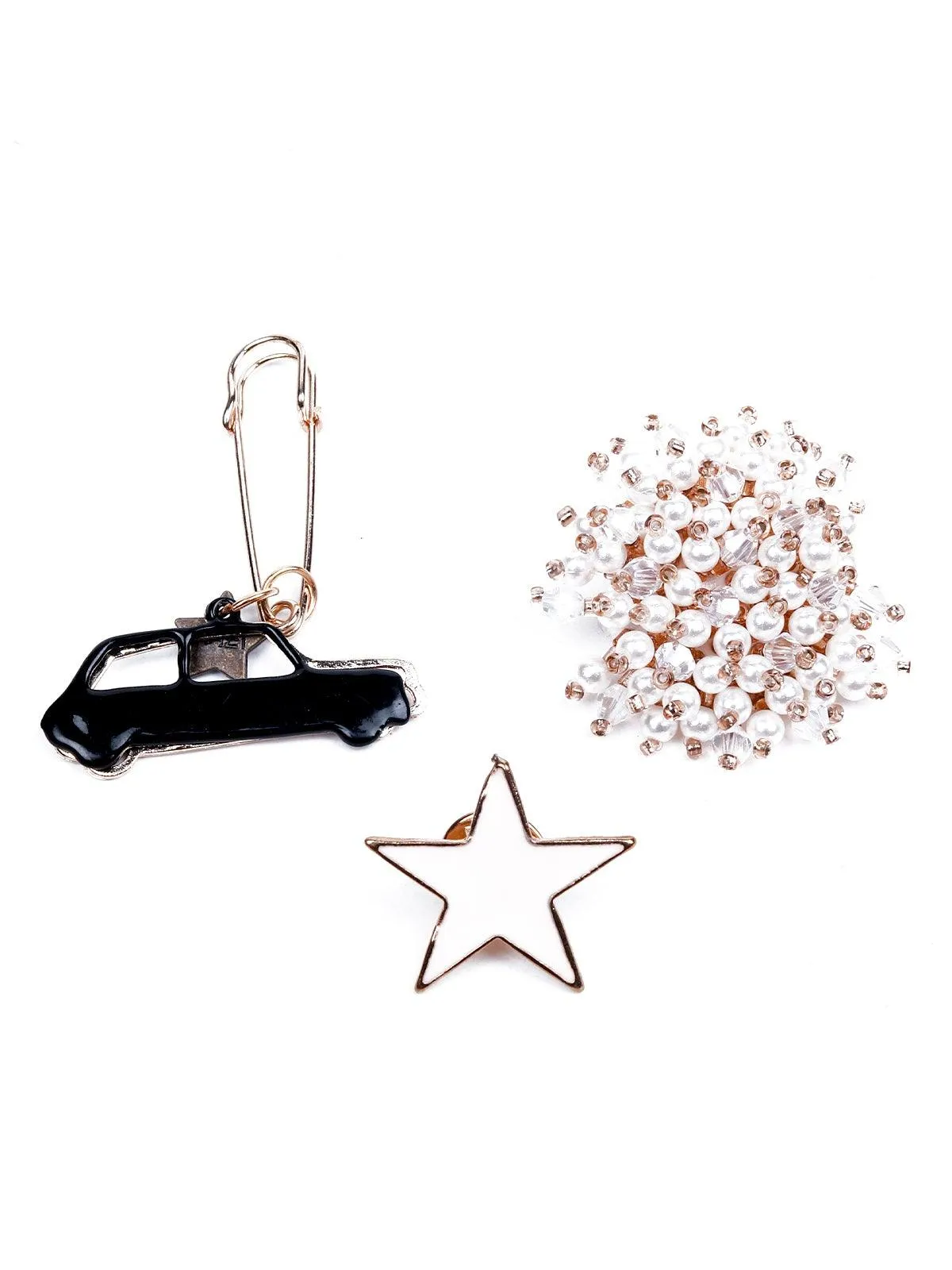 Odette Women Multicolour Metal Brooch
