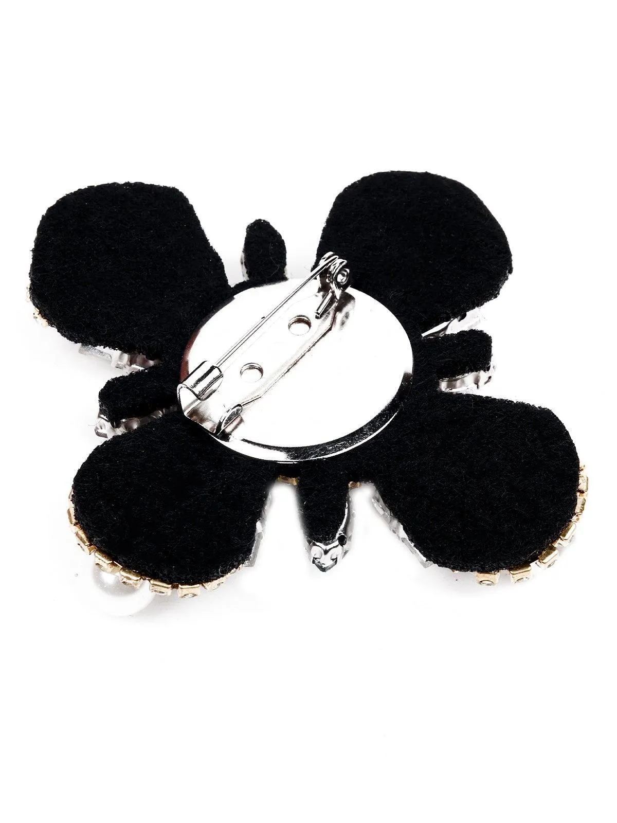 Odette Women Rhinestone Metal Brooch