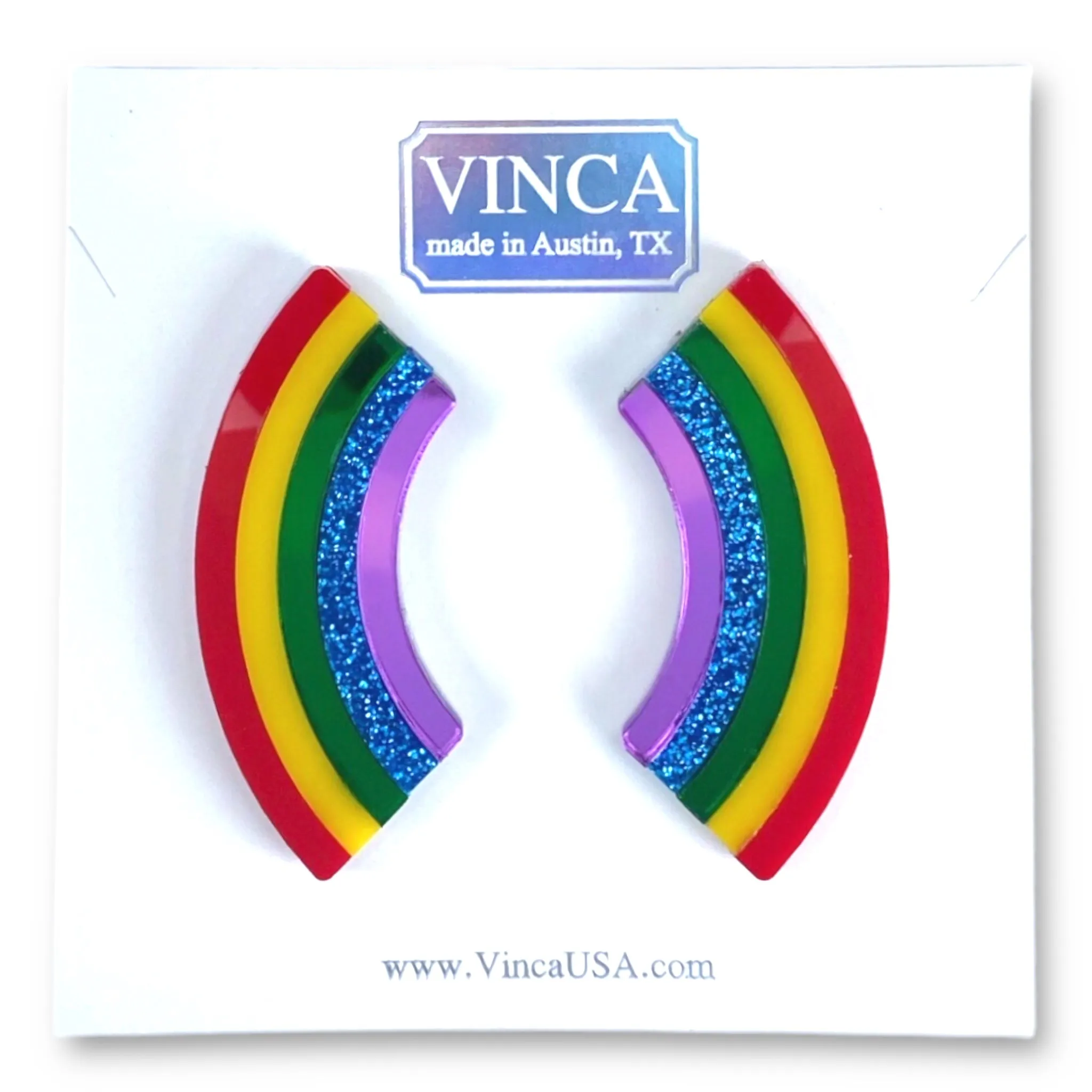 Over It! Rainbow Statement Earrings