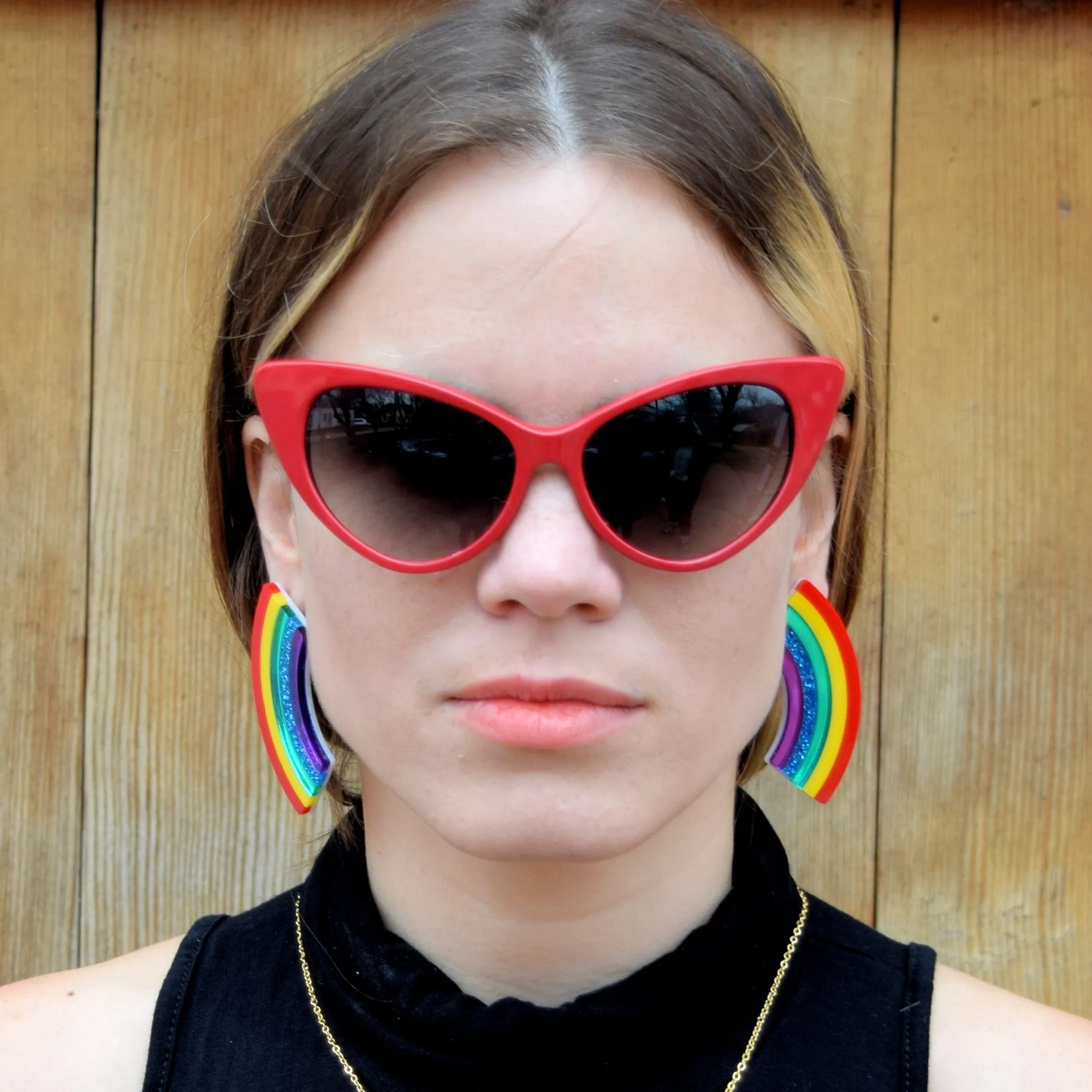 Over It! Rainbow Statement Earrings