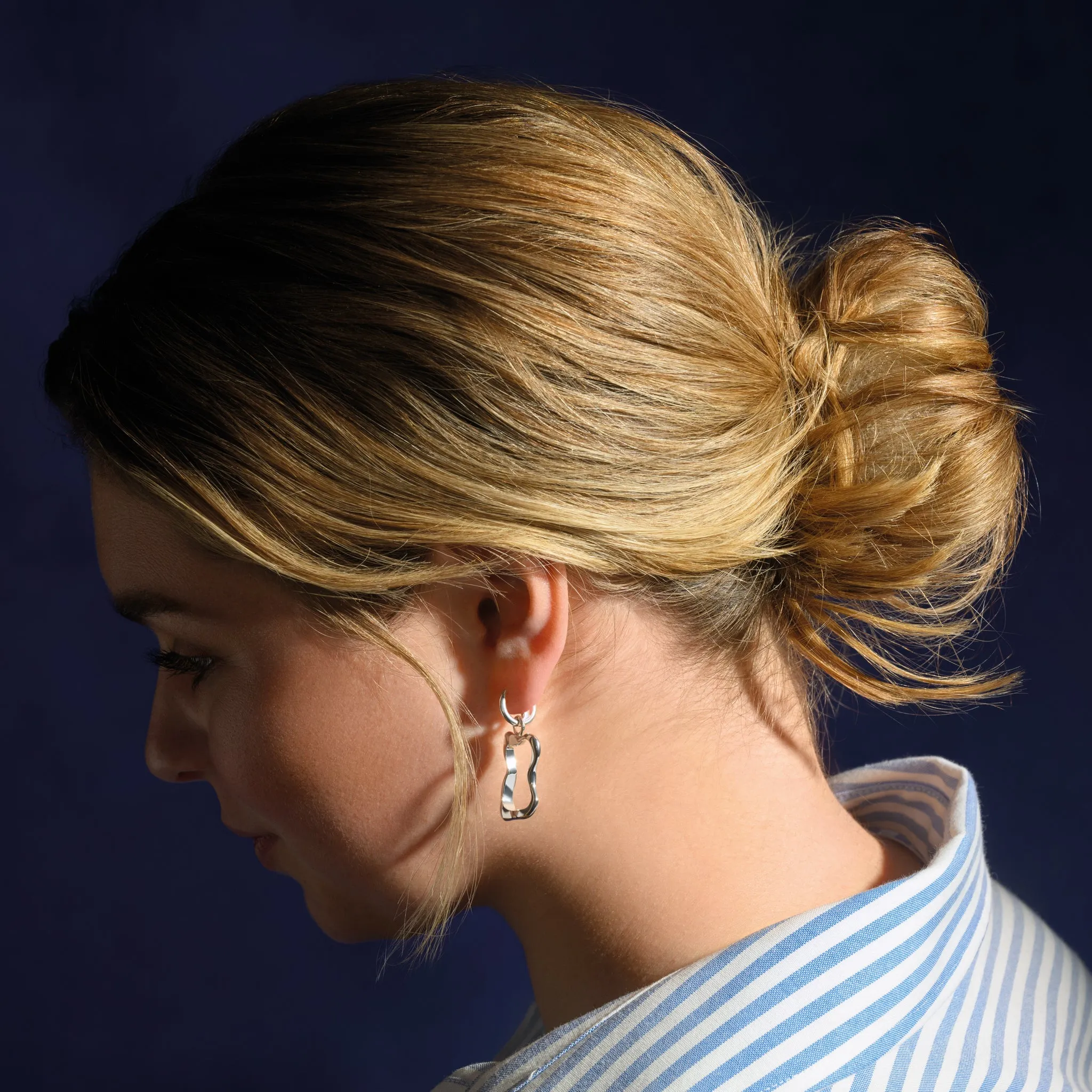 Patisserie Large Earring Drops Silver