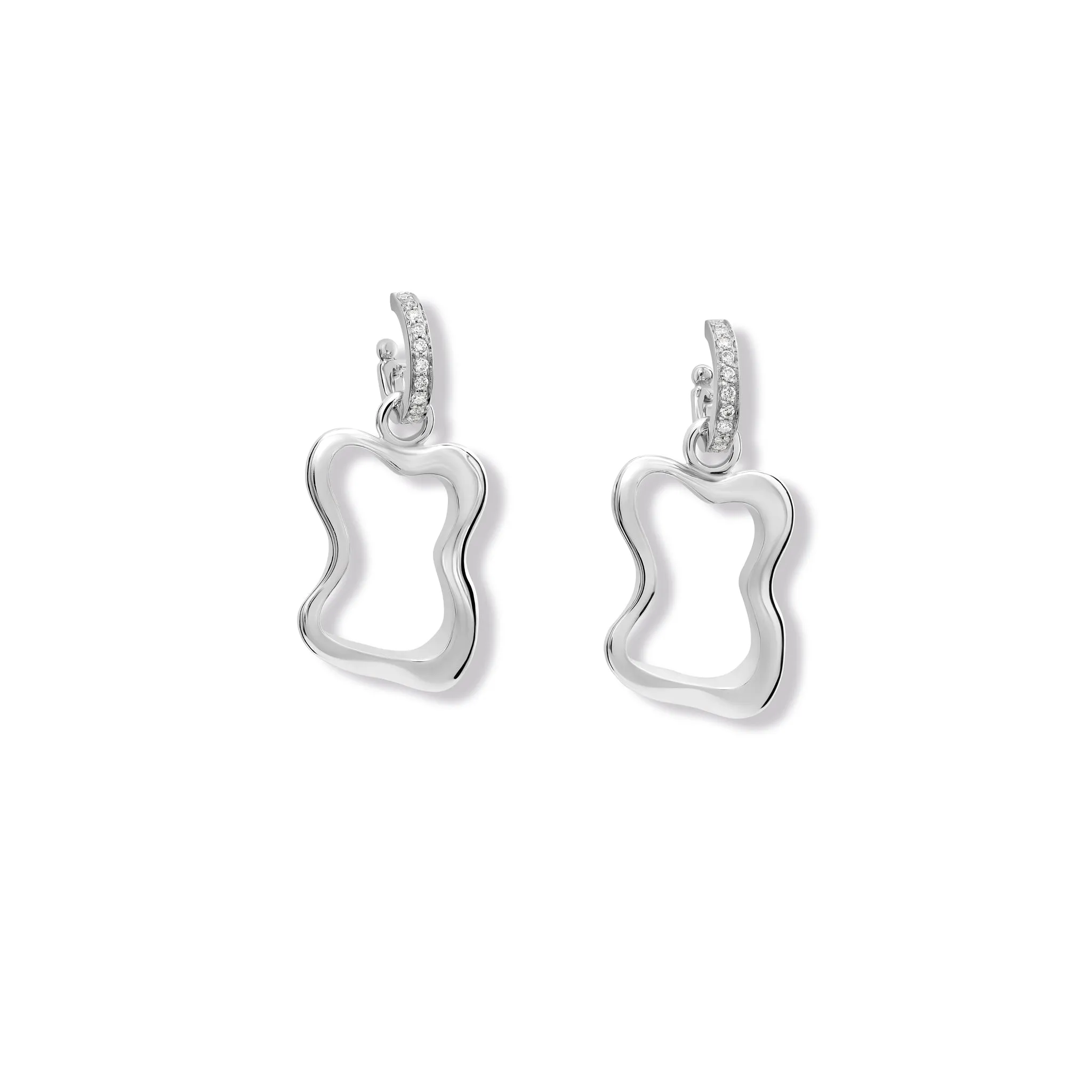 Patisserie Large Earring Drops Silver