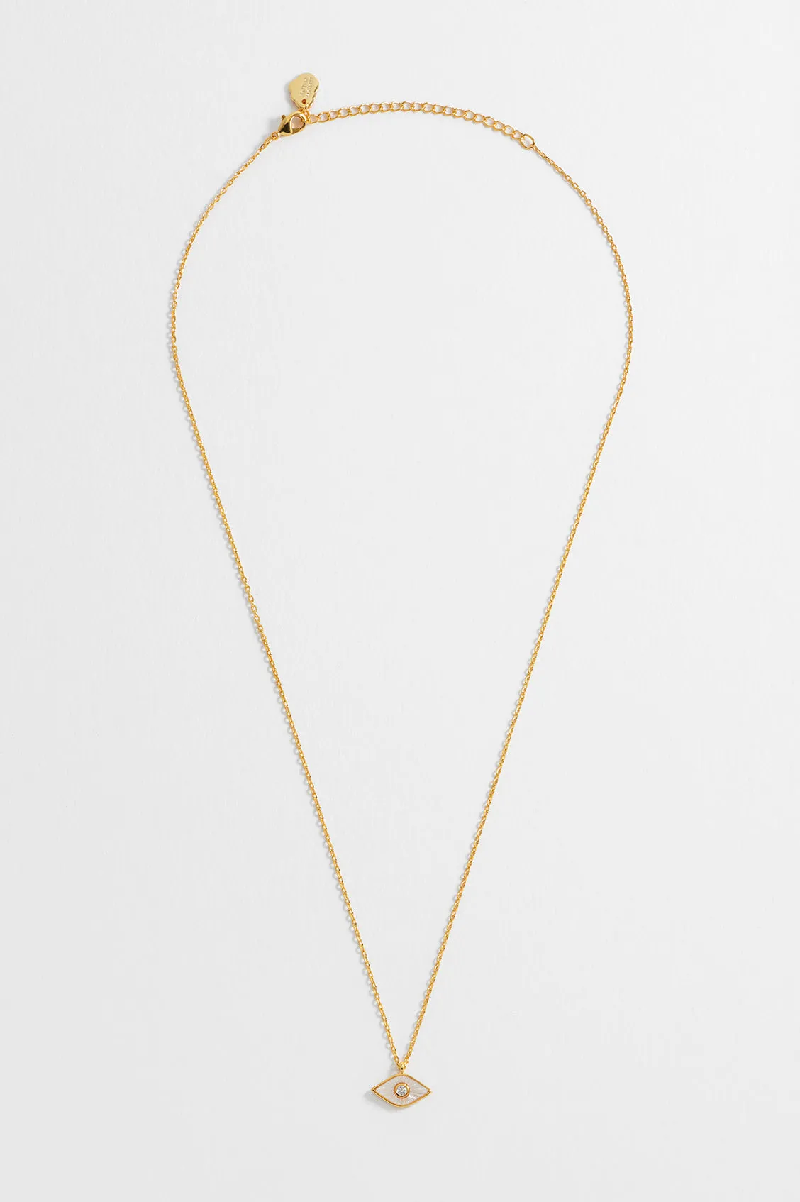 Pearl Evil Eye Necklace
