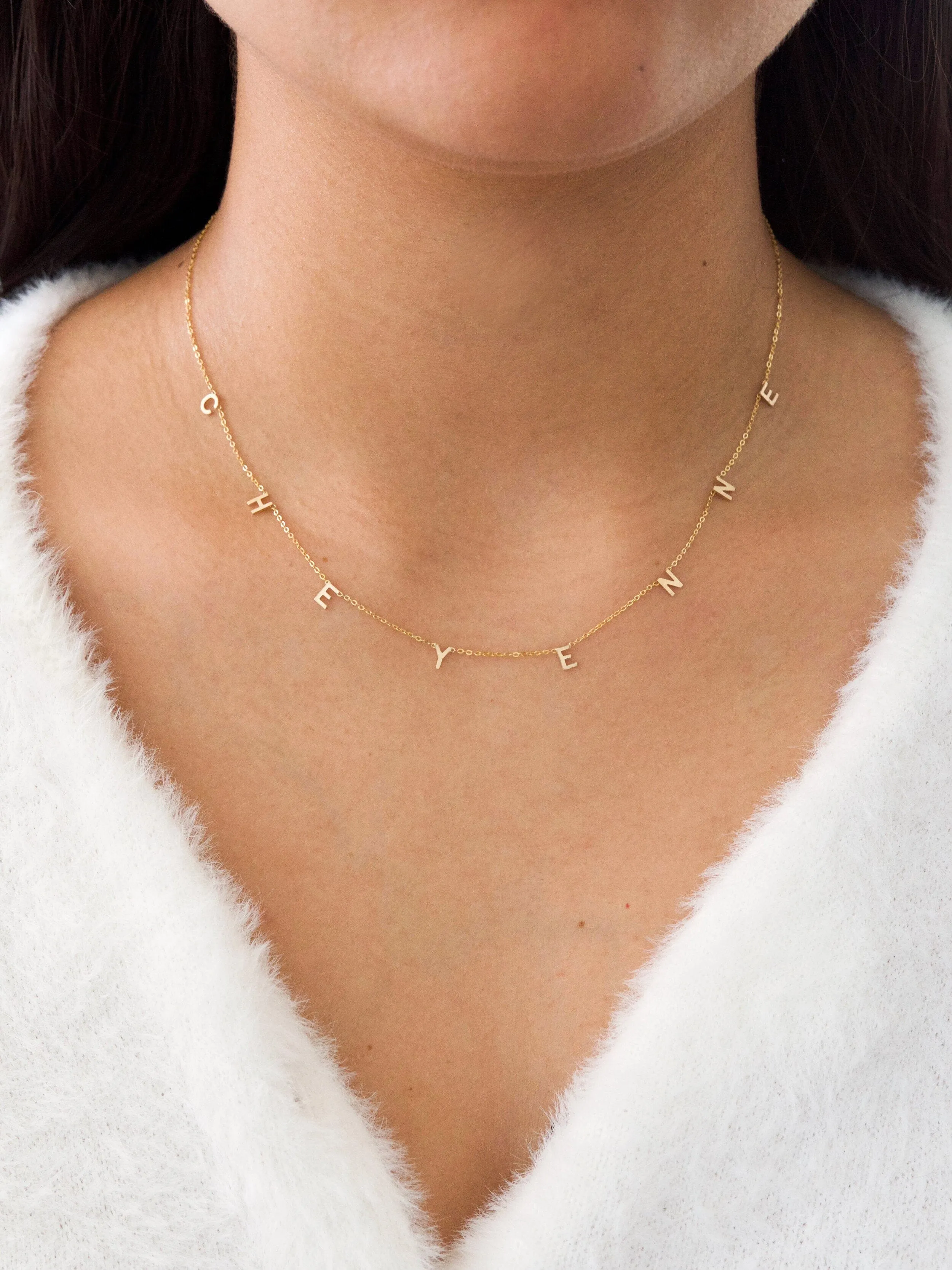 Personalized Cheyenne Necklace - Letters