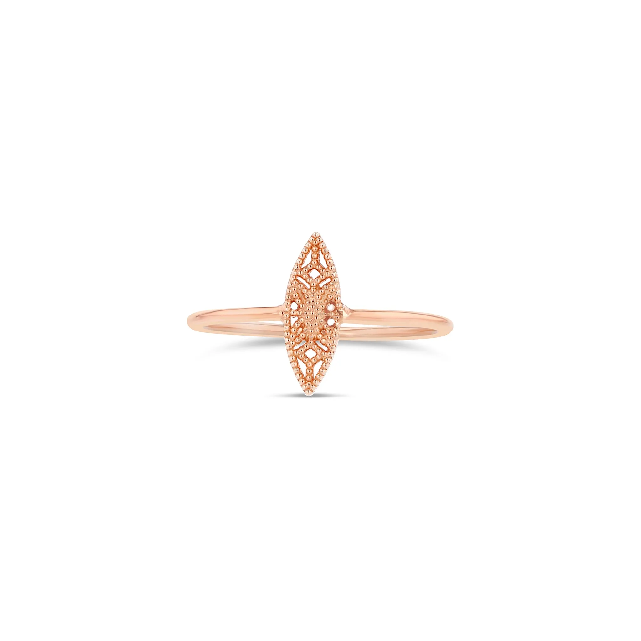 Petite Lace Deco Ring - I
