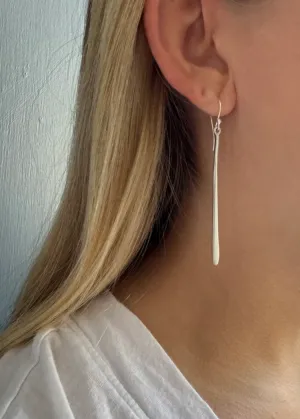 Philippa Roberts | Long Stick Earrings Silver