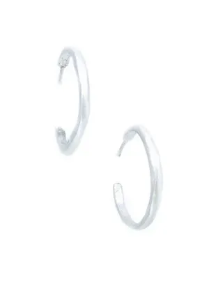 Philippa Roberts | Thin Hoops Earrings Silver