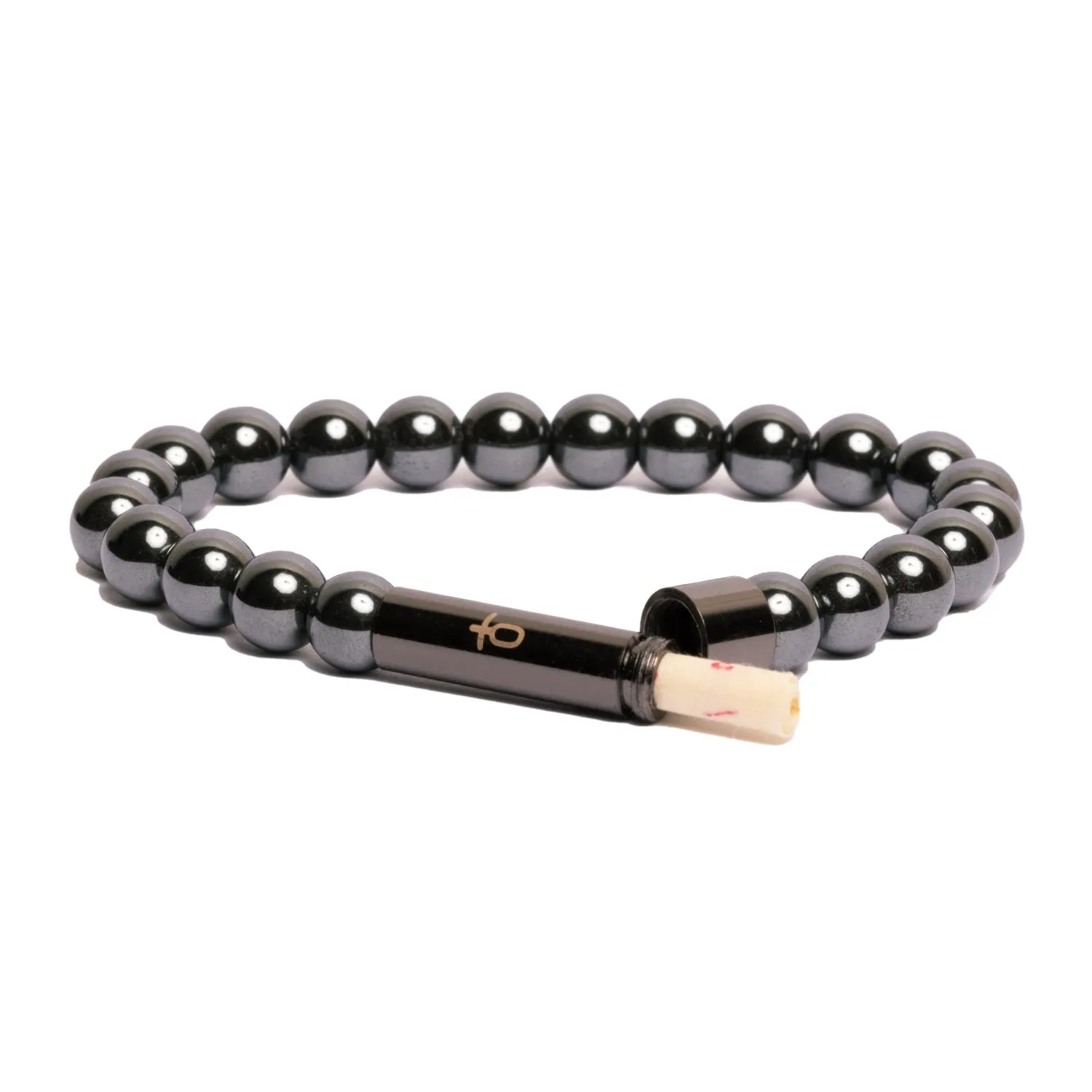 Polished Hematite Intention Bracelet