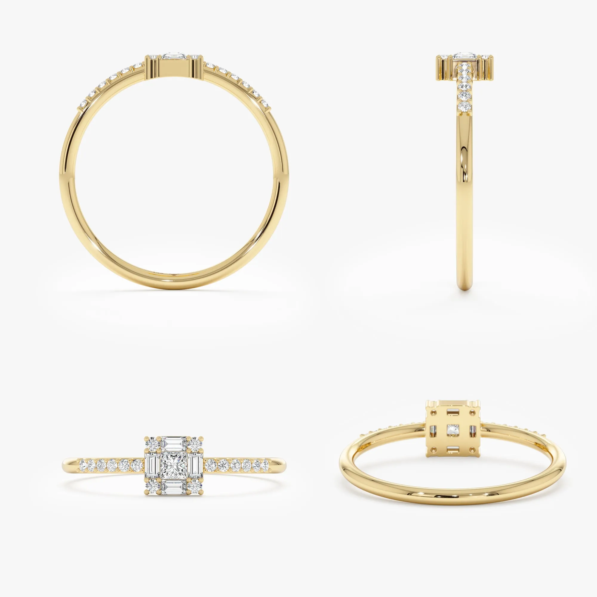 Princess-Cut Diamond Engagement Ring, Laura