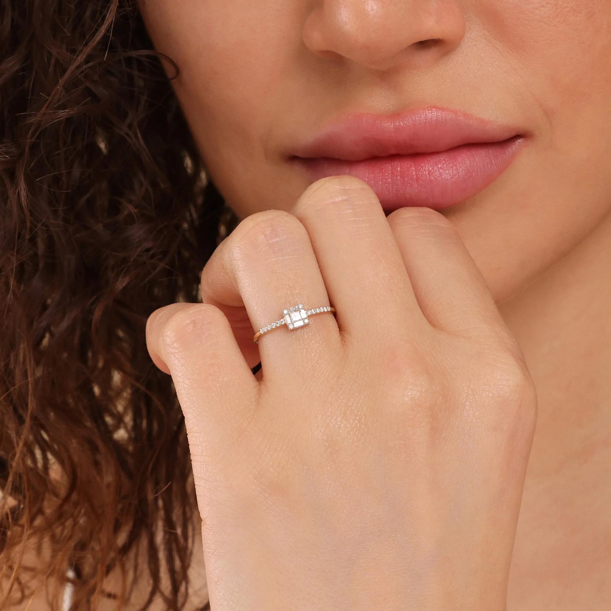 Princess-Cut Diamond Engagement Ring, Laura