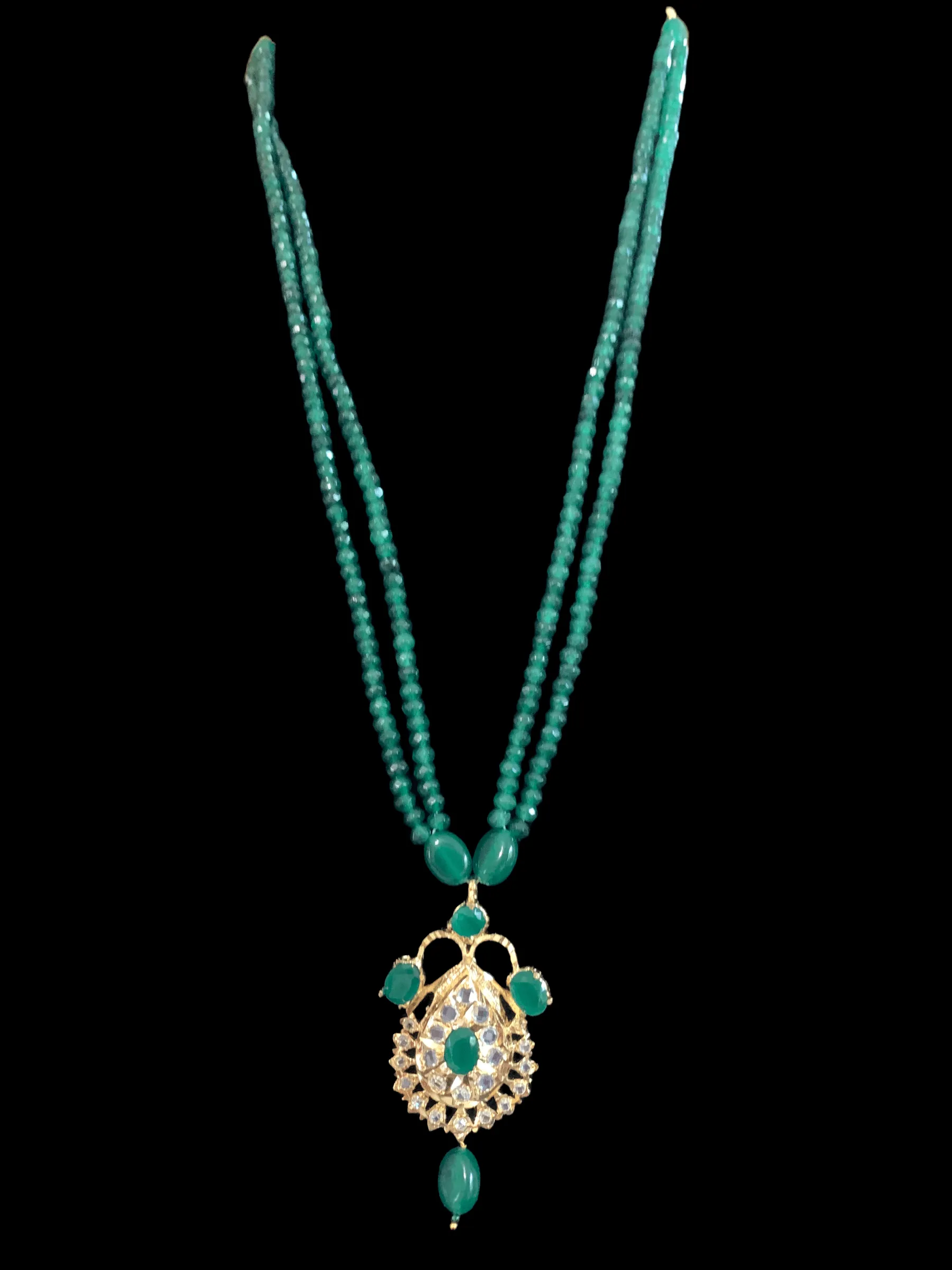 PS441 Jugni in green   beads ( READY TO SHIP)