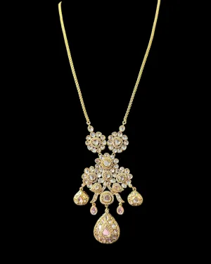 PS554 Long delicate kundan pendant mala ( READY TO SHIP )
