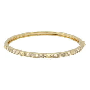 PYRAMID DIAMOND STUD BANGLE LARGE
