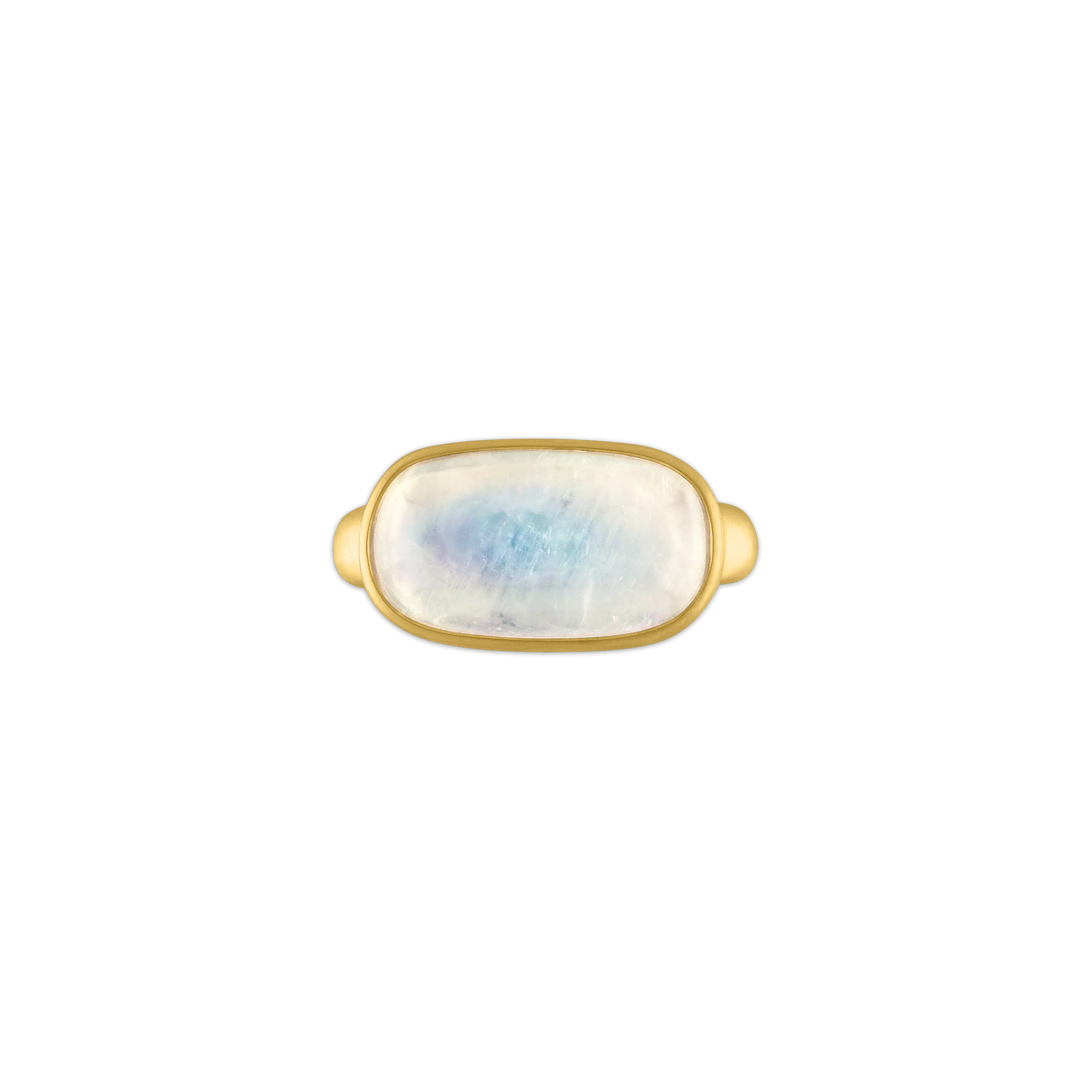 Rainbow Moonstone Tegula Ring