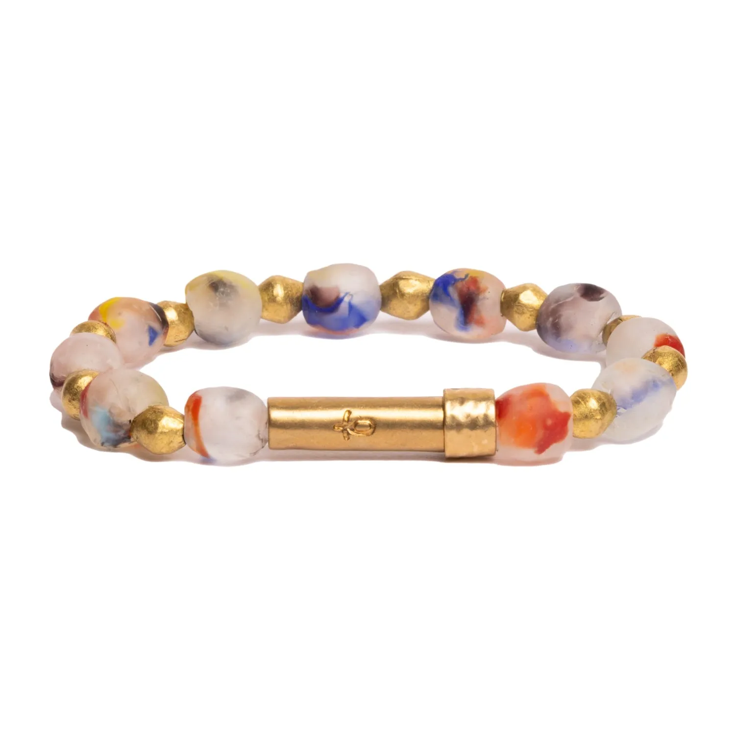 Recycled Glass Rainbow Shine Bracelet