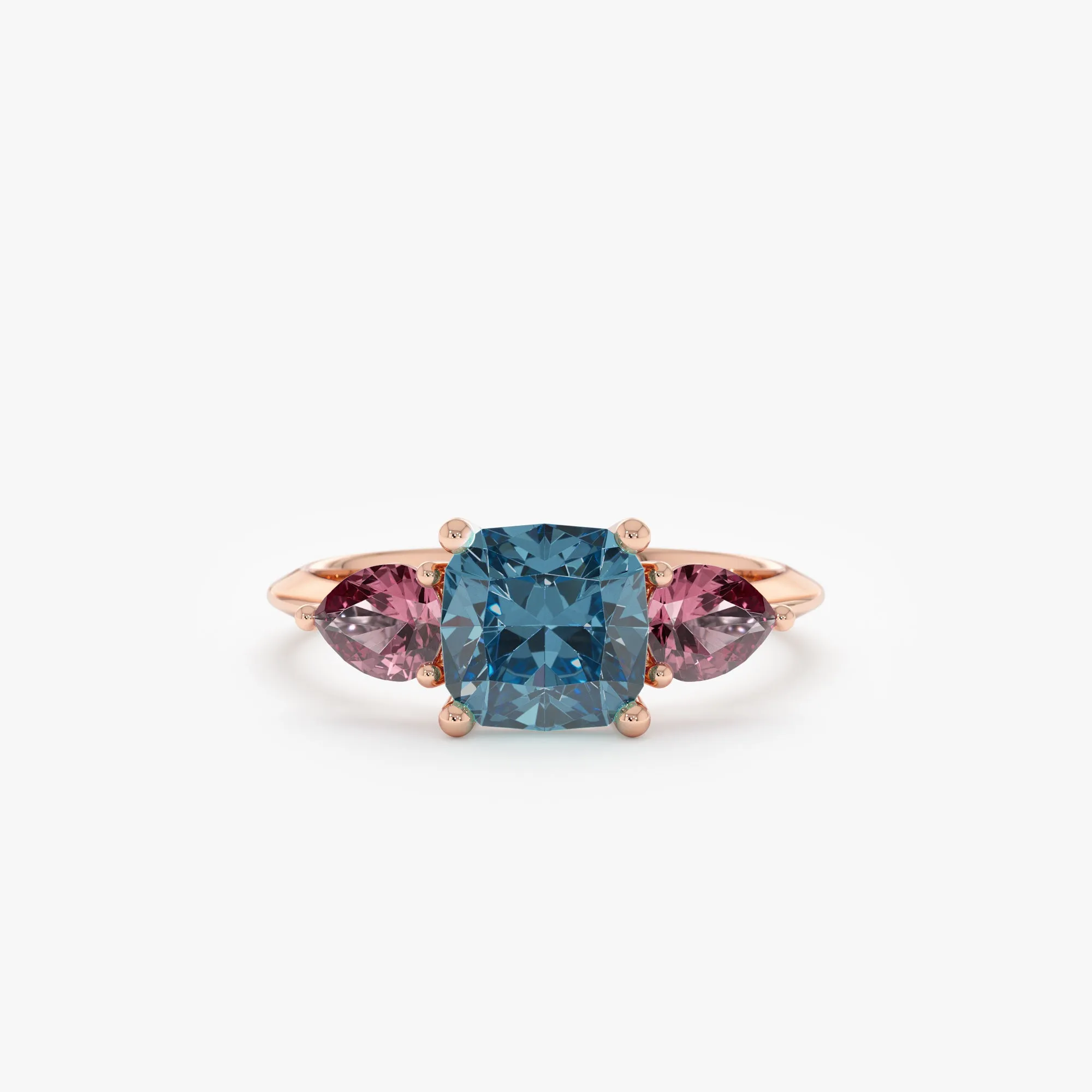 Rhodolite and Topaz Statement Ring, Irene
