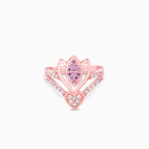 Rose Gold Crocus Elegance Ring