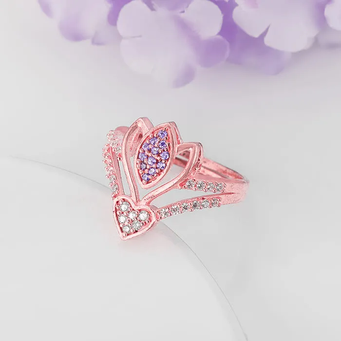 Rose Gold Crocus Elegance Ring