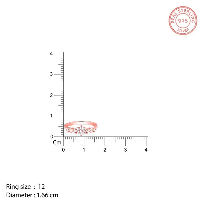 Rose Gold Oleander Floral Ring